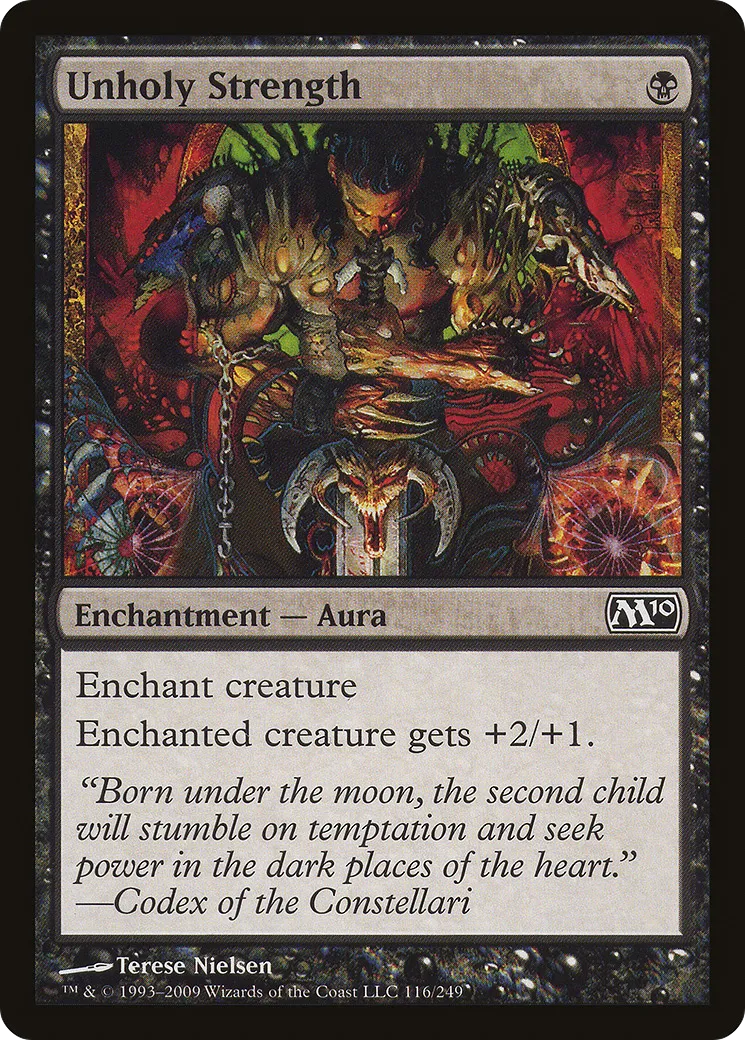 Unholy Strength — Magic 2010 — Magic: The Gathering