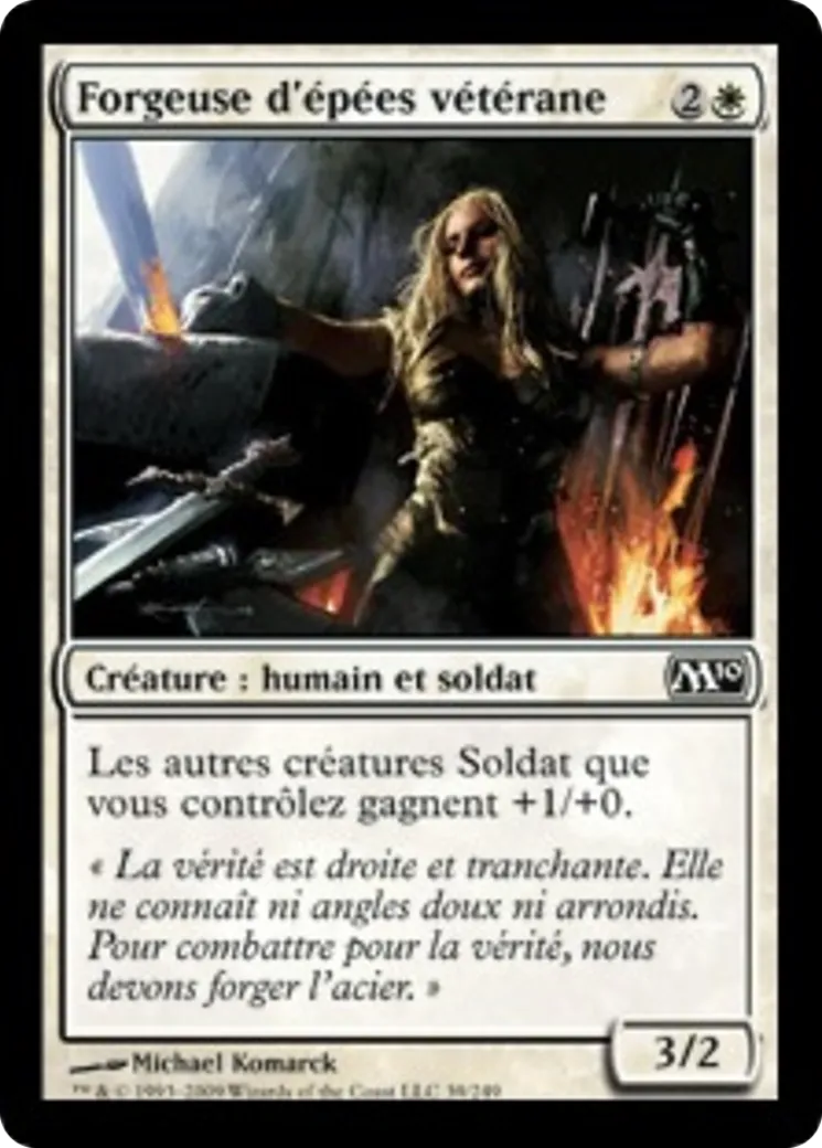 Forgeuse d'épées vétérane — Magic 2010 — Magic: The Gathering