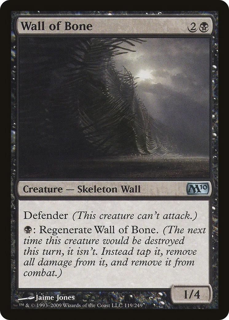 Wall of Bone — Magic 2010 — Magic: The Gathering