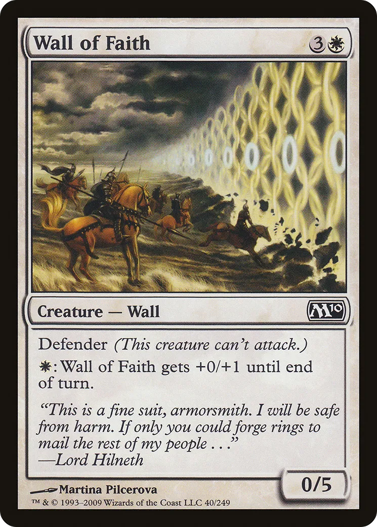 Wall of Faith — Magic 2010 — Magic: The Gathering