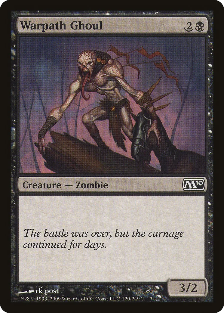 Warpath Ghoul — Magic 2010 — Magic: The Gathering