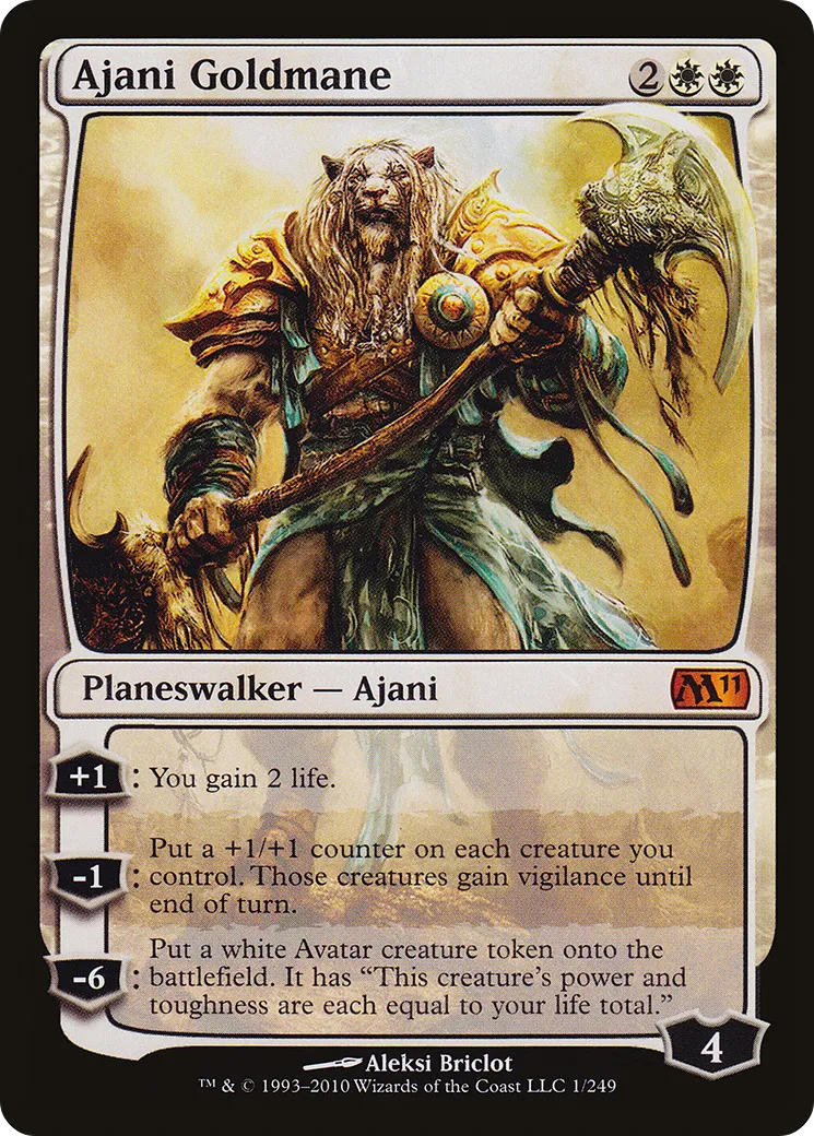 Ajani Goldmane — Magic 2011 — Magic: The Gathering
