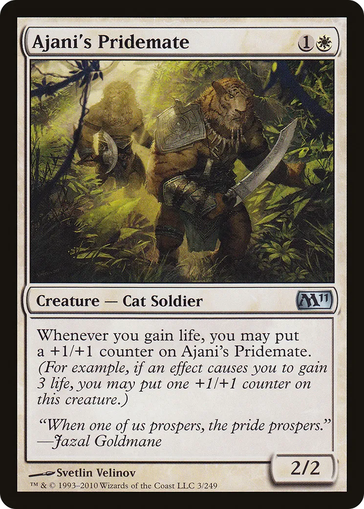 Ajani's Pridemate — Magic 2011 — Magic: The Gathering