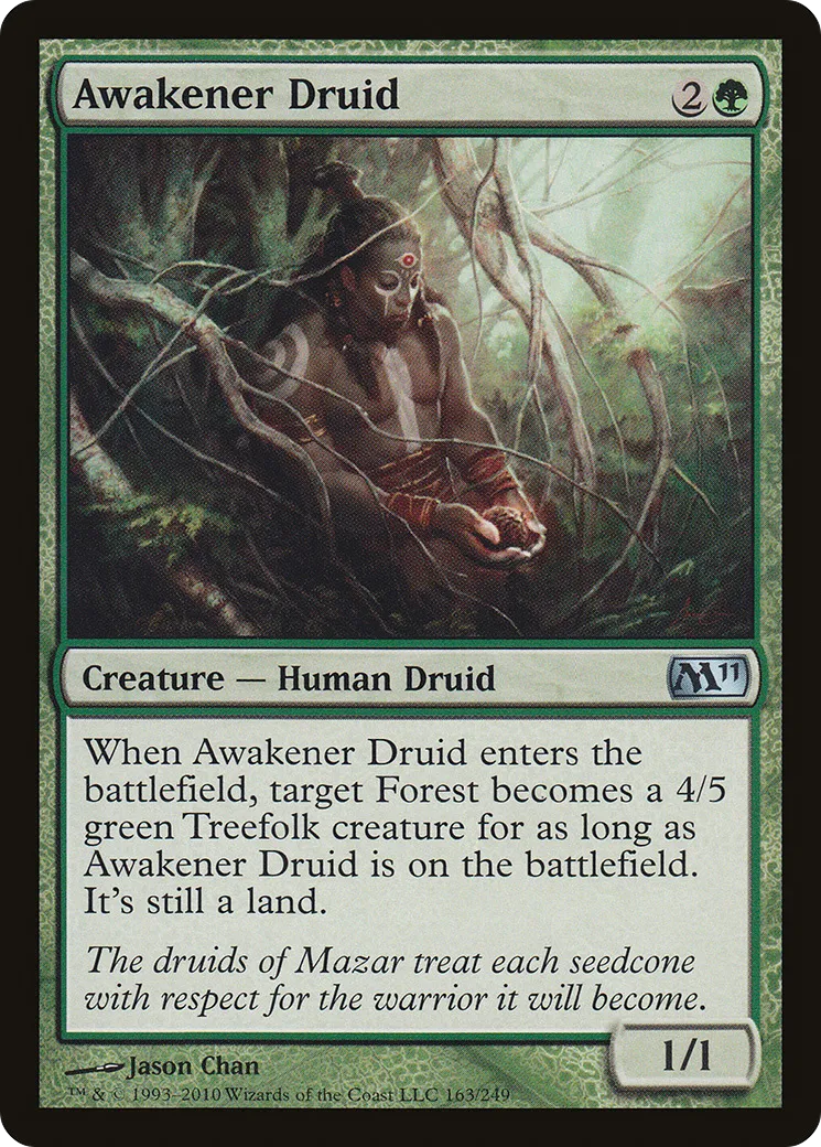 Awakener Druid — Magic 2011 — Magic: The Gathering
