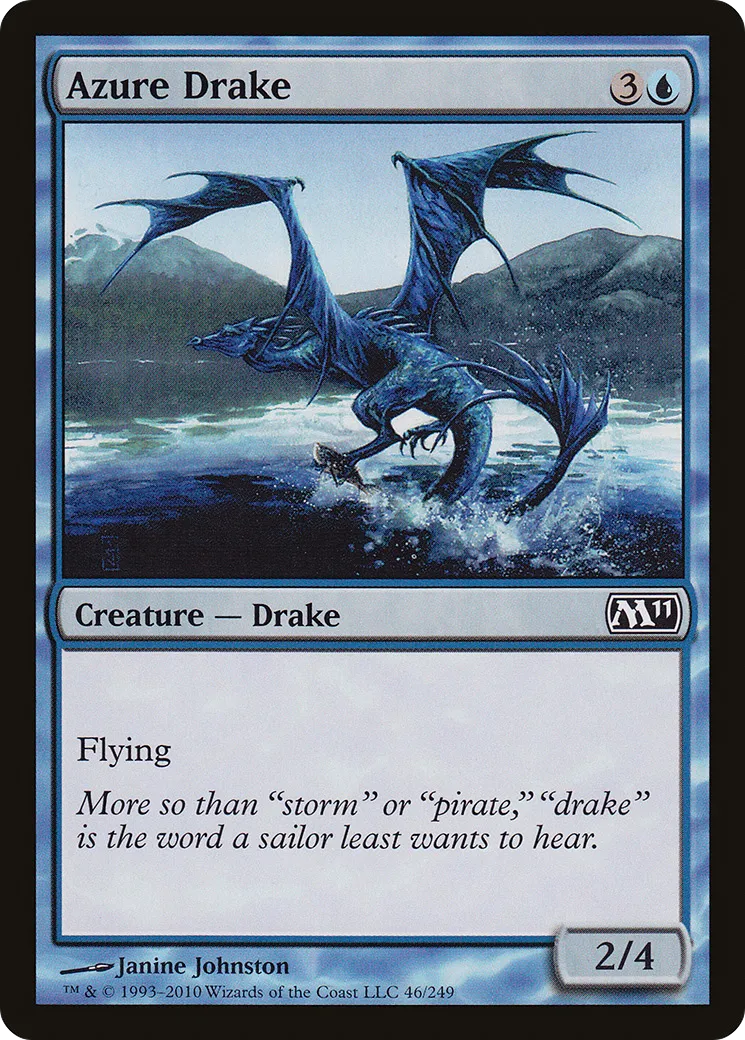 Azure Drake — Magic 2011 — Magic: The Gathering