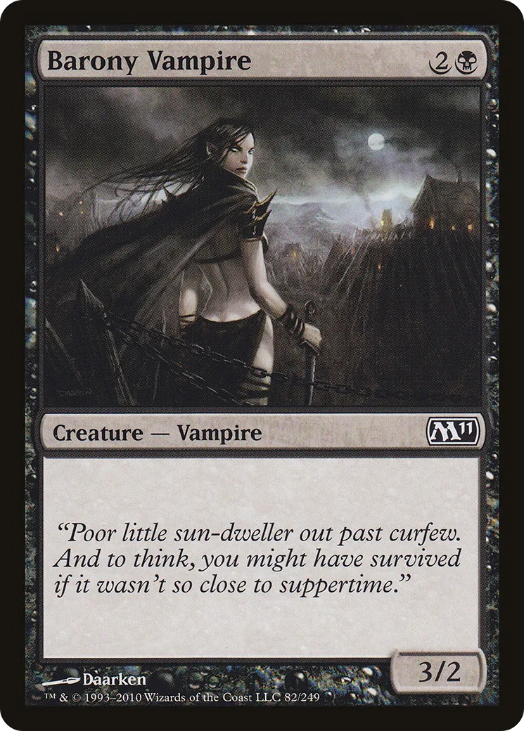 Barony Vampire — Magic 2011 — Magic: The Gathering