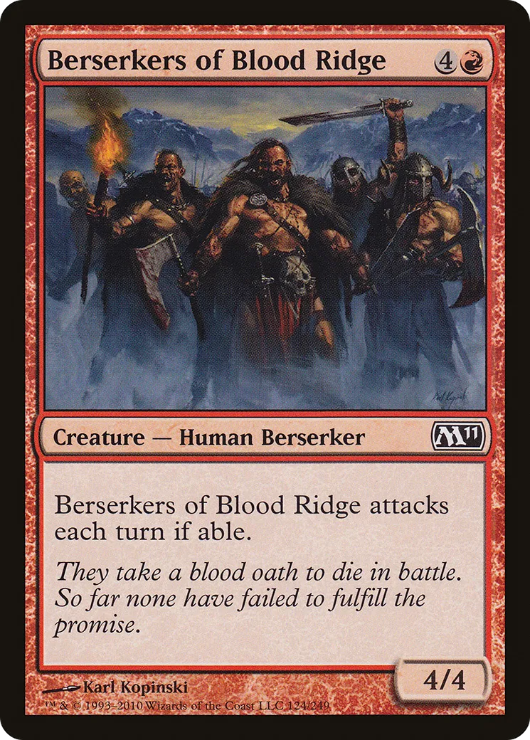 Berserkers of Blood Ridge — Magic 2011 — Magic: The Gathering