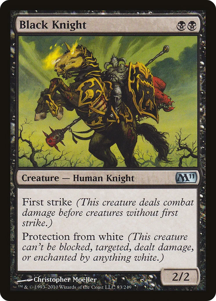 Black Knight — Magic 2011 — Magic: The Gathering