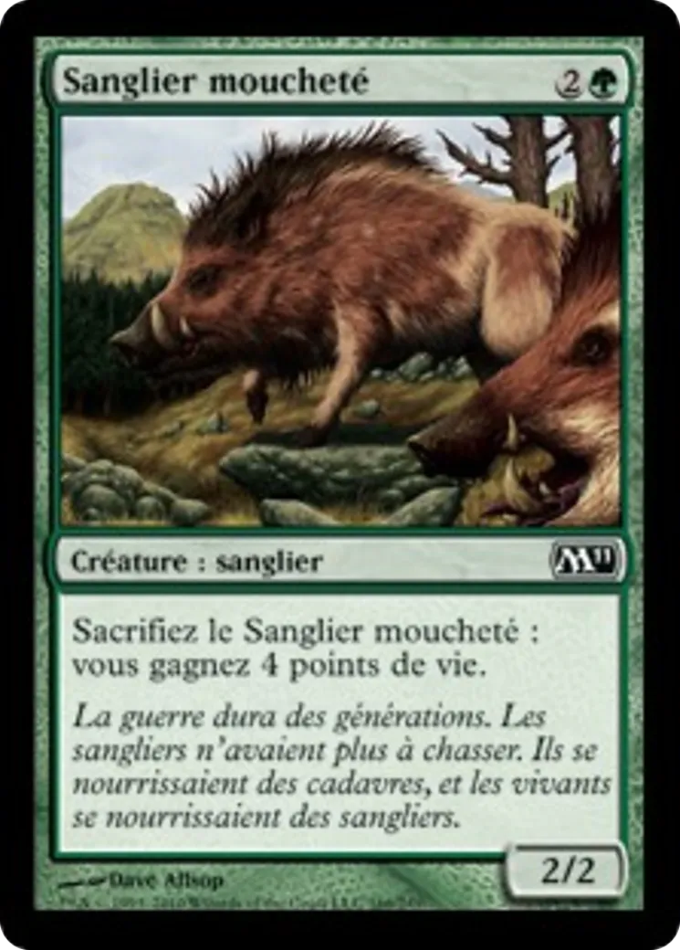 Sanglier moucheté — Magic 2011 — Magic: The Gathering