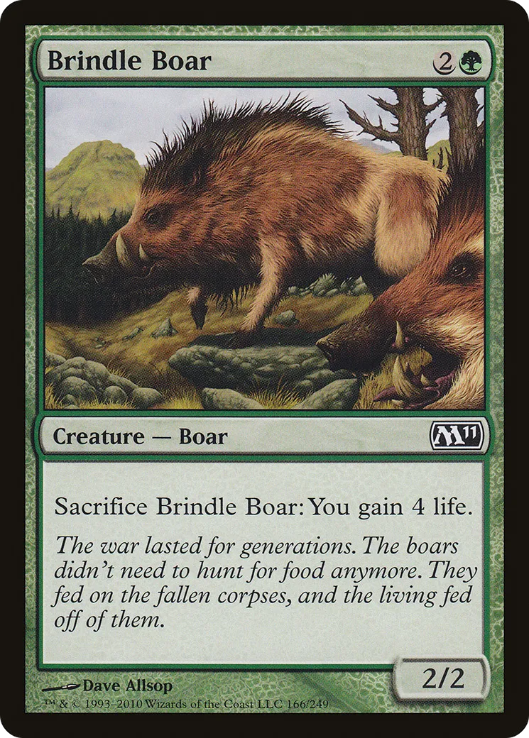 Brindle Boar — Magic 2011 — Magic: The Gathering