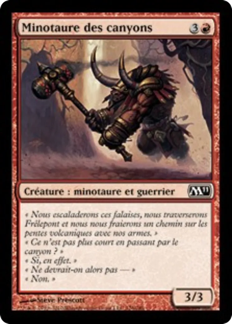 Minotaure des canyons — Magic 2011 — Magic: The Gathering