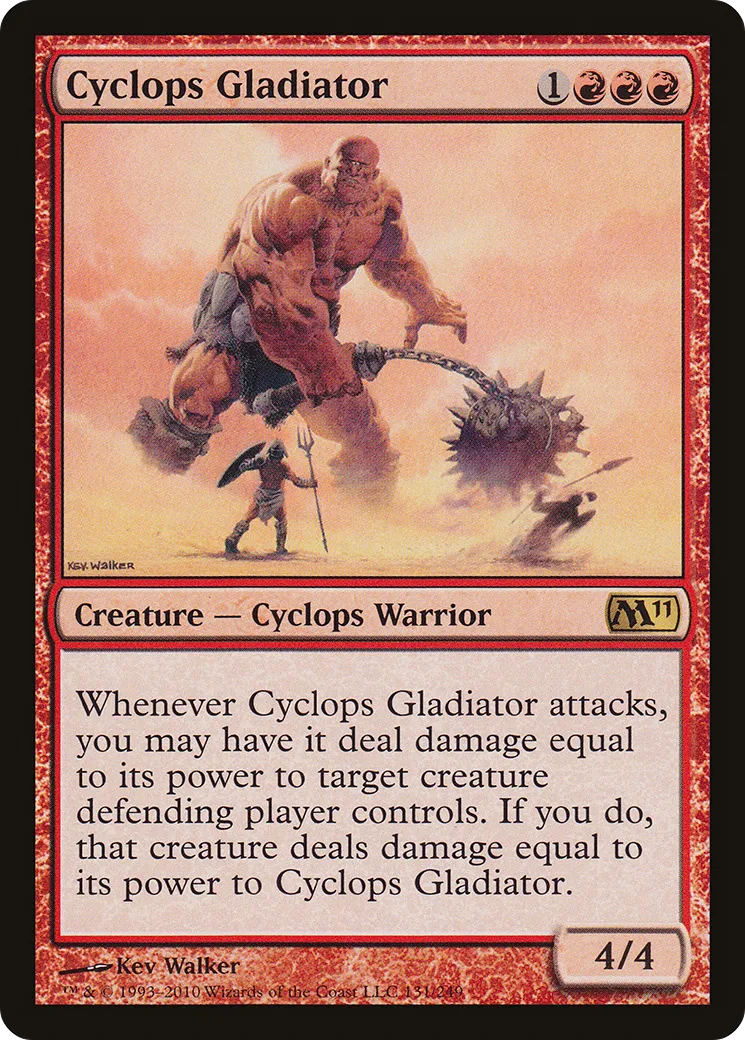 Cyclops Gladiator — Magic 2011 — Magic: The Gathering