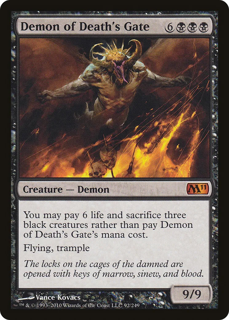 Demon of Death's Gate — Magic 2011 — Magic: The Gathering
