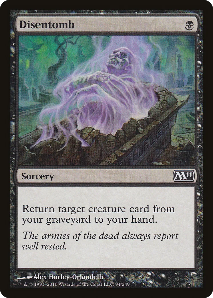 Disentomb — Magic 2011 — Magic: The Gathering