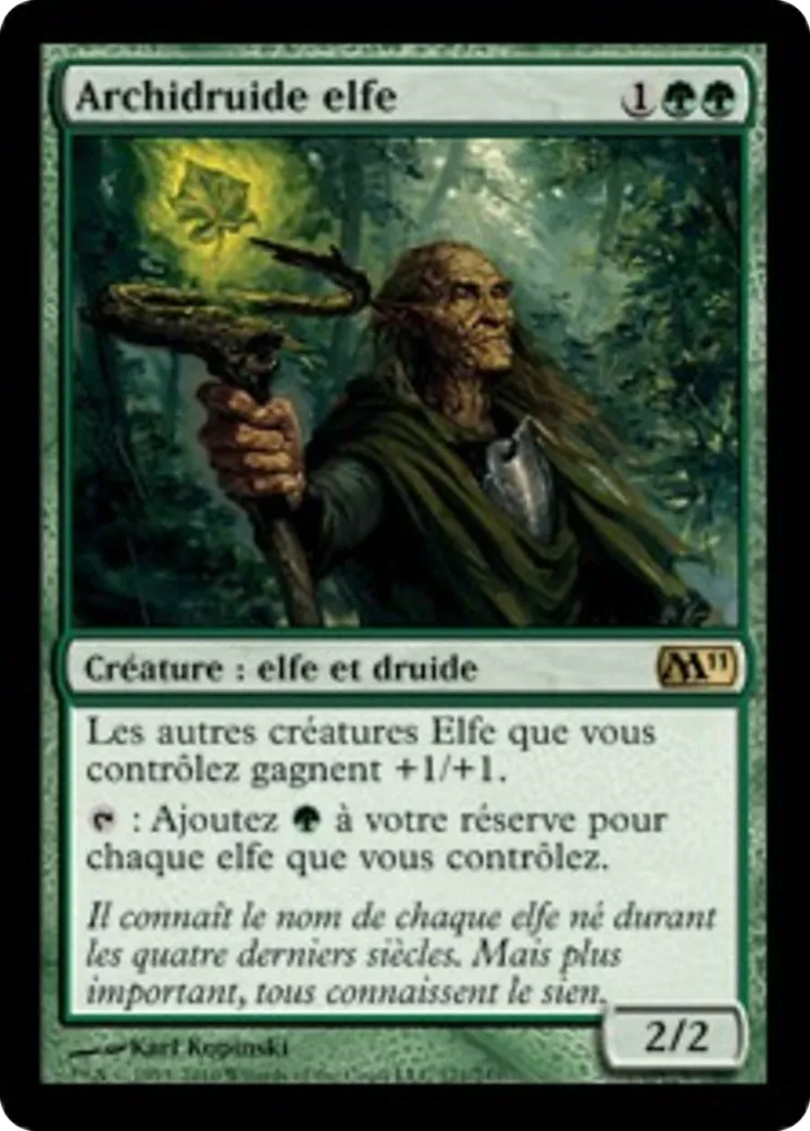 Archidruide elfe — Magic 2011 — Magic: The Gathering