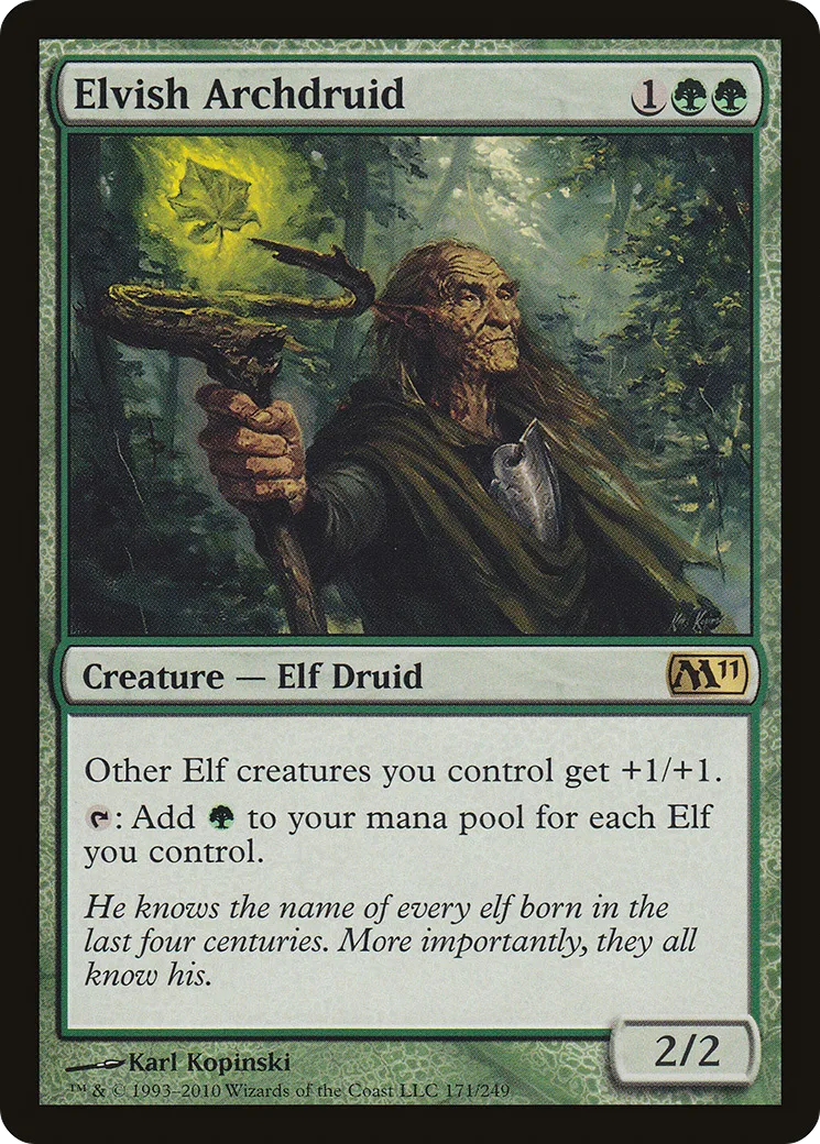 Elvish Archdruid — Magic 2011 — Magic: The Gathering