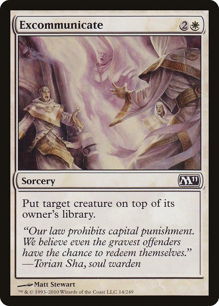 Excommunicate — Magic 2011 — Magic: The Gathering