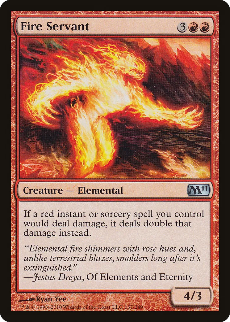 Servant de feu — Magic 2011 — Magic: The Gathering