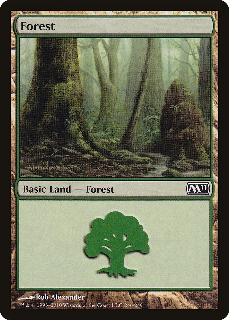 Forest — Magic 2011 — Magic: The Gathering