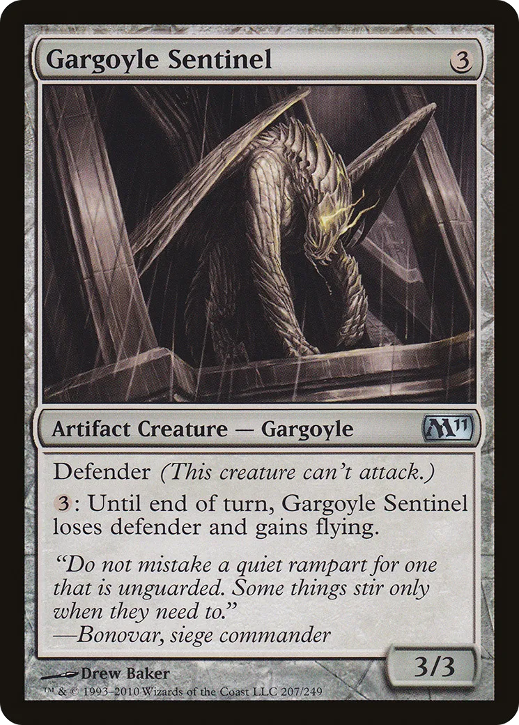 Gargoyle Sentinel — Magic 2011 — Magic: The Gathering