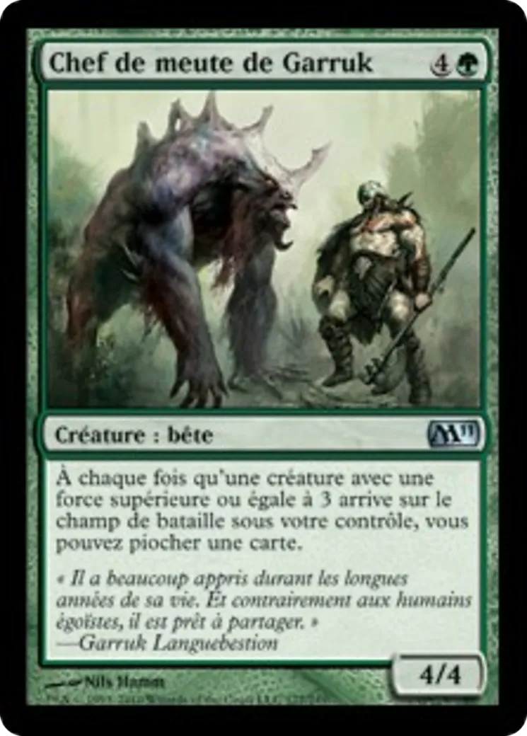 Chef de meute de Garruk — Magic 2011 — Magic: The Gathering
