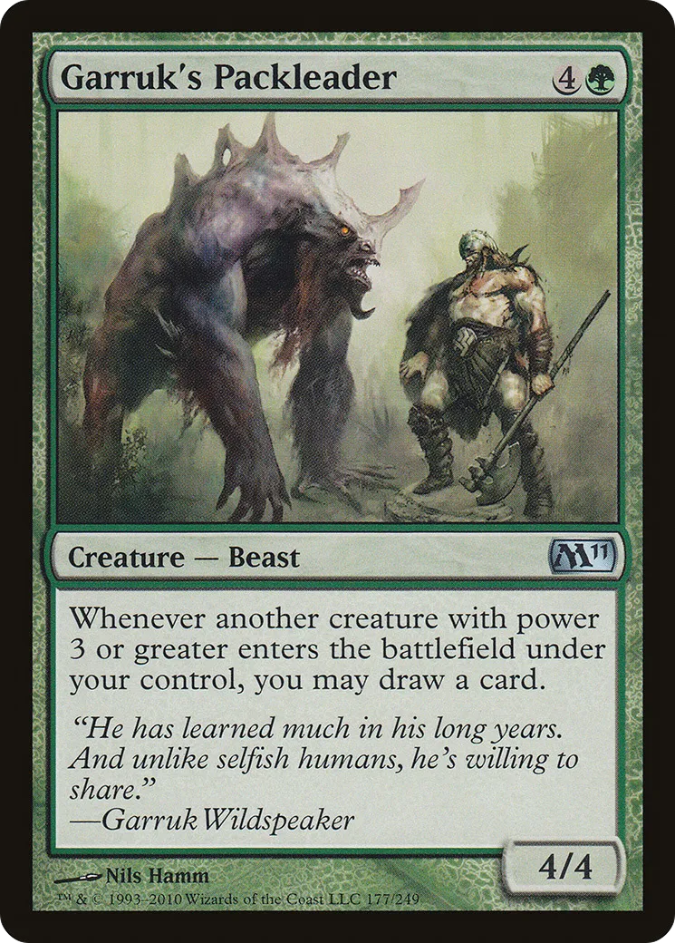 Garruk's Packleader — Magic 2011 — Magic: The Gathering