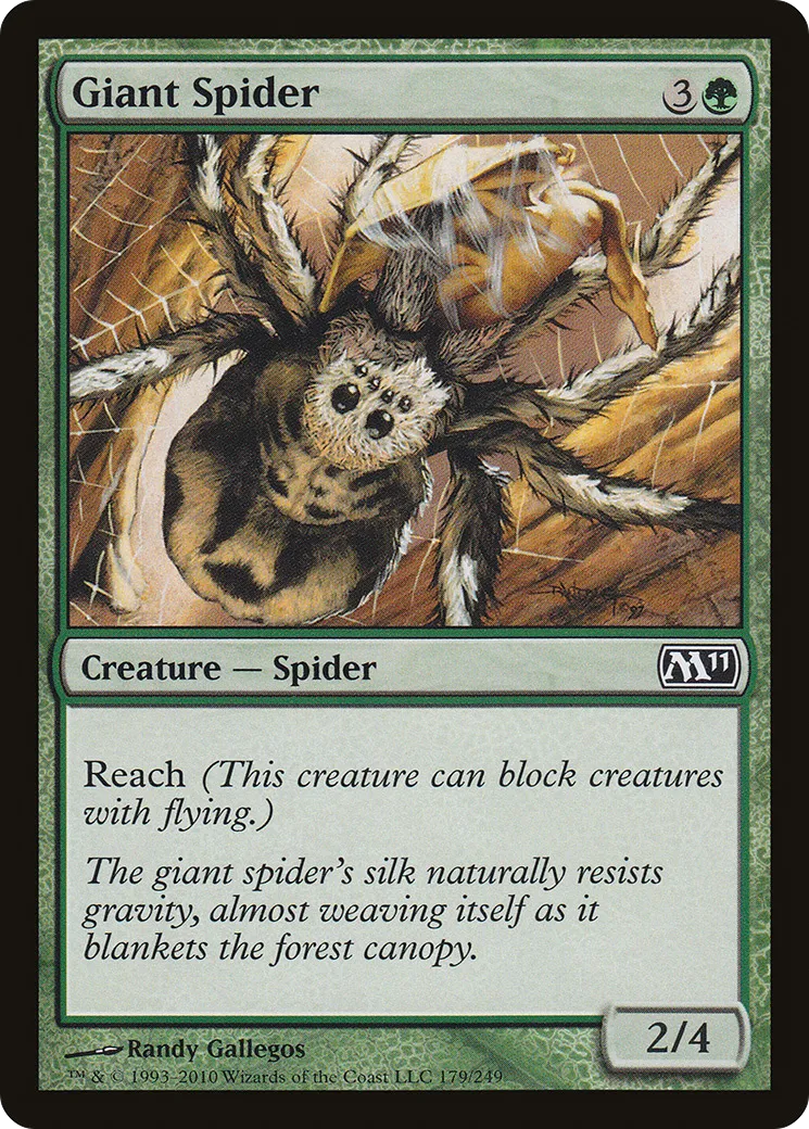 Giant Spider — Magic 2011 — Magic: The Gathering