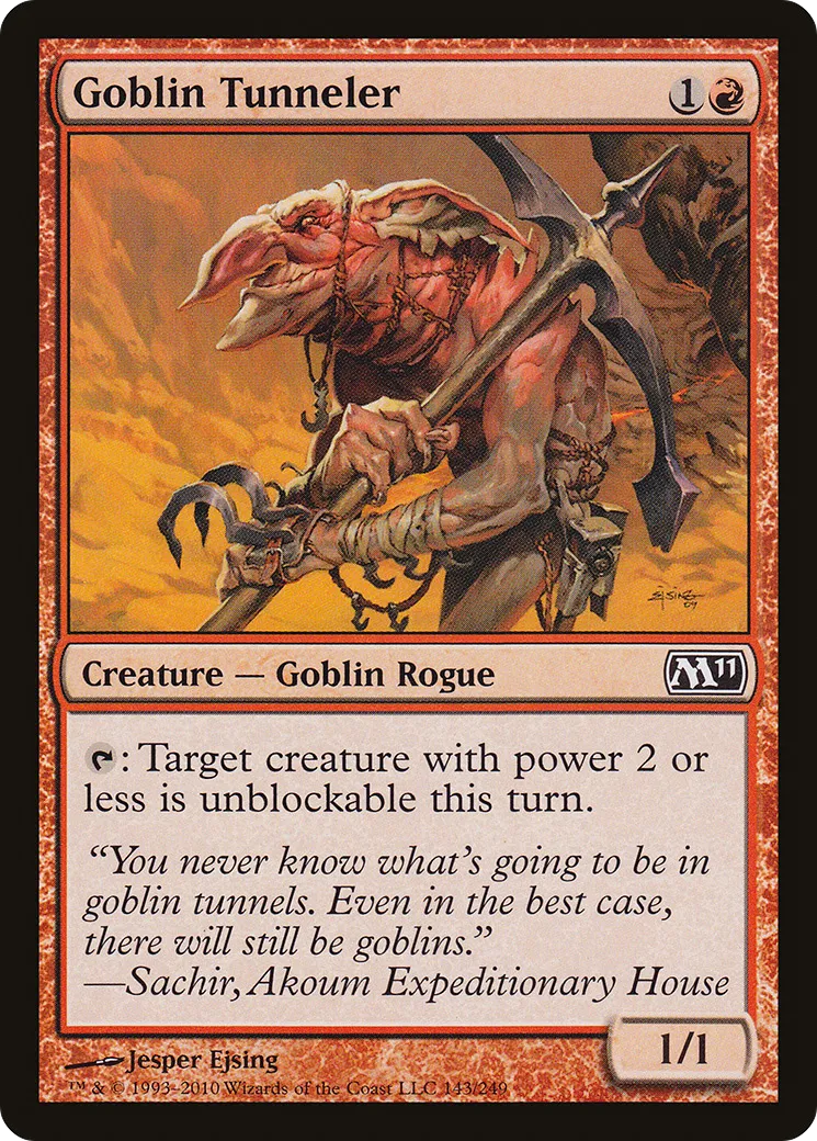 Tunnelier gobelin — Magic 2011 — Magic: The Gathering