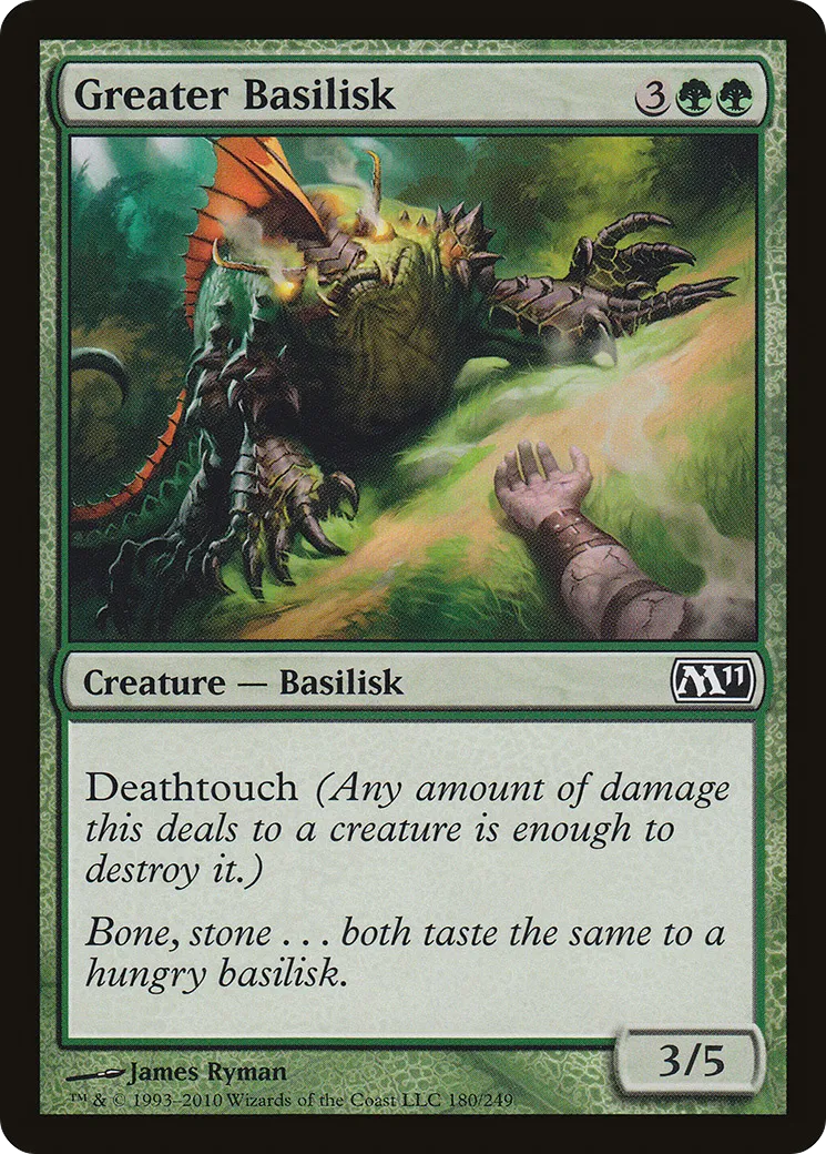Greater Basilisk — Magic 2011 — Magic: The Gathering