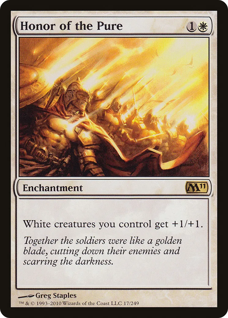 Honor of the Pure — Magic 2011 — Magic: The Gathering