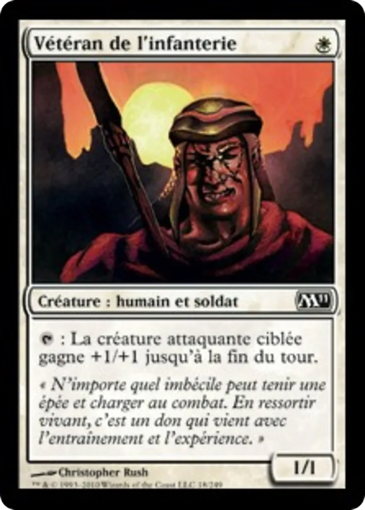 Vétéran de l'infanterie — Magic 2011 — Magic: The Gathering