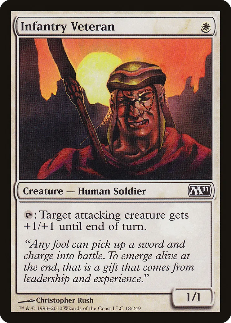 Infantry Veteran — Magic 2011 — Magic: The Gathering