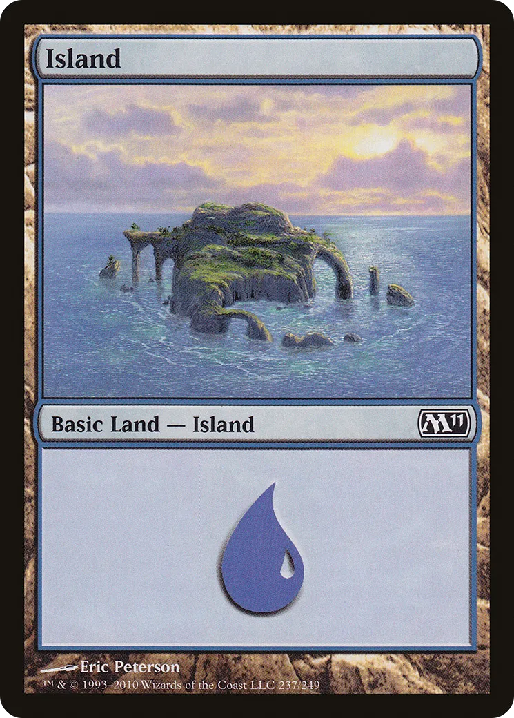 Island — Magic 2011 — Magic: The Gathering