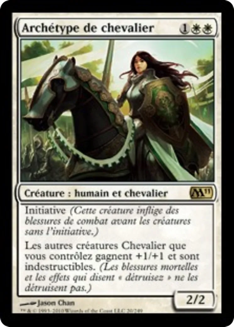 Archétype de chevalier — Magic 2011 — Magic: The Gathering