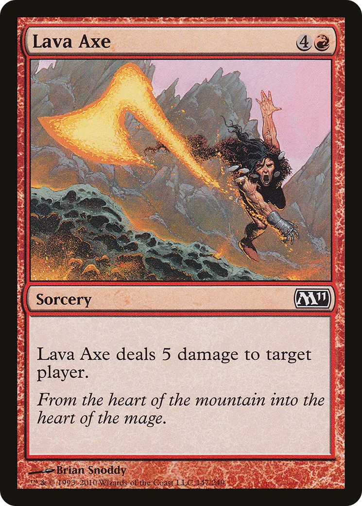 Hache de lave — Magic 2011 — Magic: The Gathering