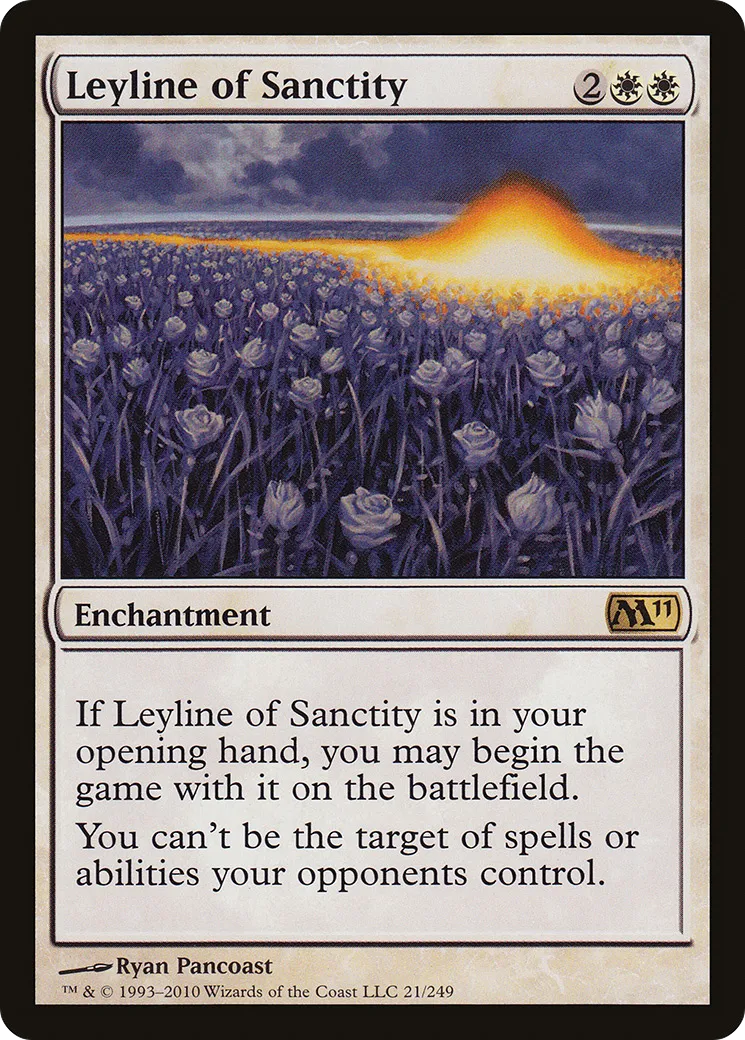 Leyline of Sanctity — Magic 2011 — Magic: The Gathering