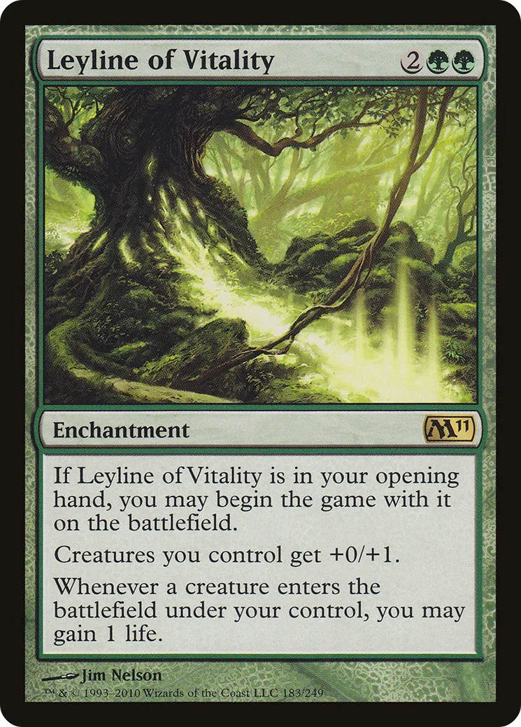 Leyline of Vitality — Magic 2011 — Magic: The Gathering