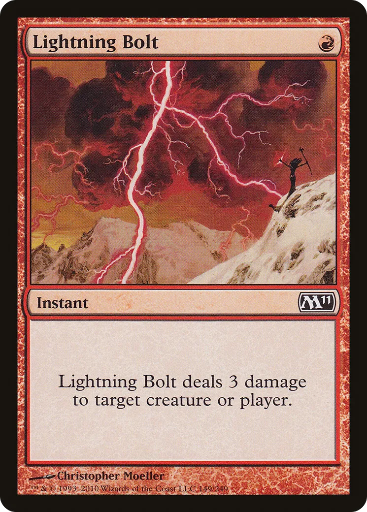 Lightning Bolt — Magic 2011 — Magic: The Gathering