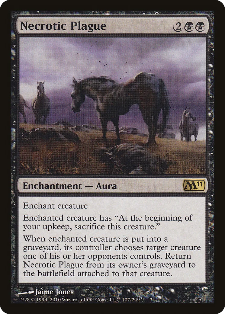 Necrotic Plague — Magic 2011 — Magic: The Gathering