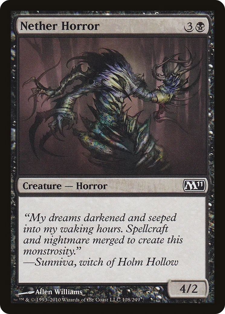 Nether Horror — Magic 2011 — Magic: The Gathering