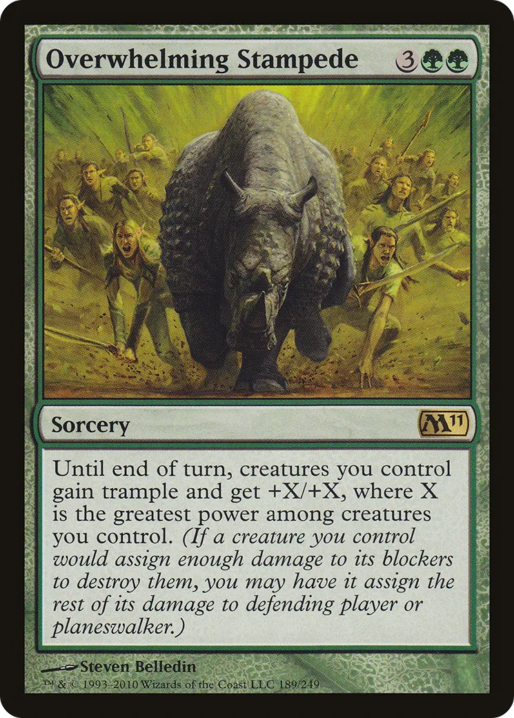 Overwhelming Stampede — Magic 2011 — Magic: The Gathering