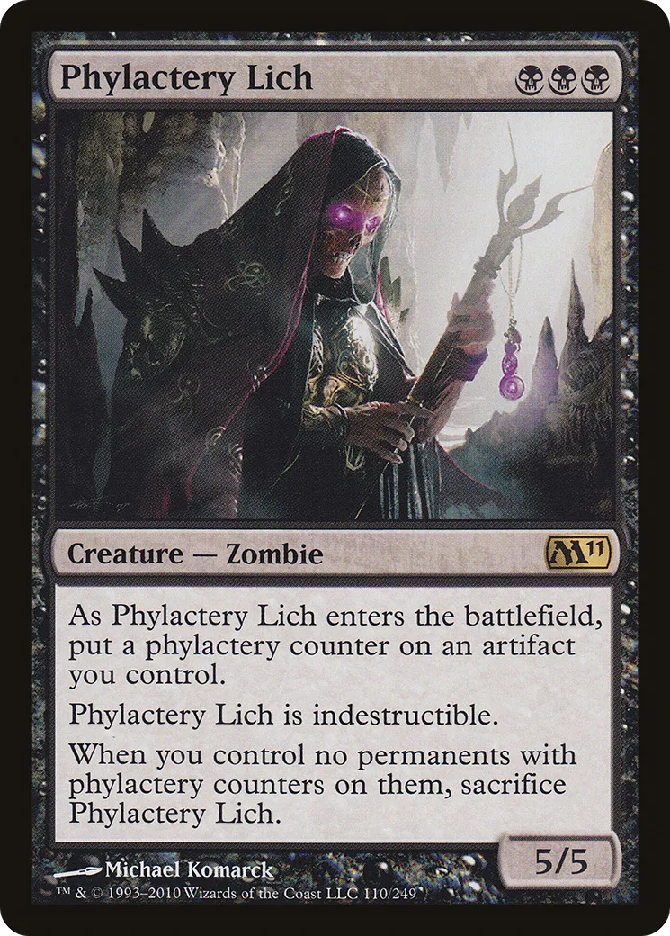 Phylactery Lich — Magic 2011 — Magic: The Gathering