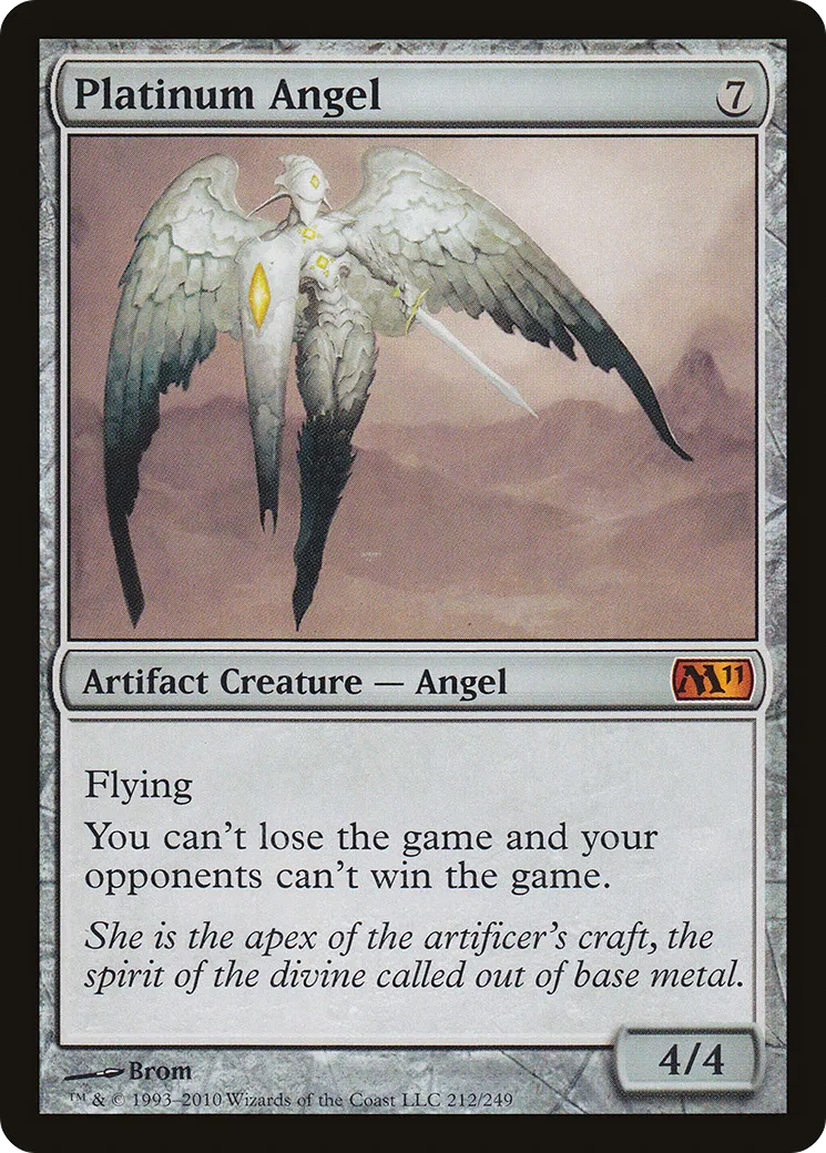 Platinum Angel — Magic 2011 — Magic: The Gathering