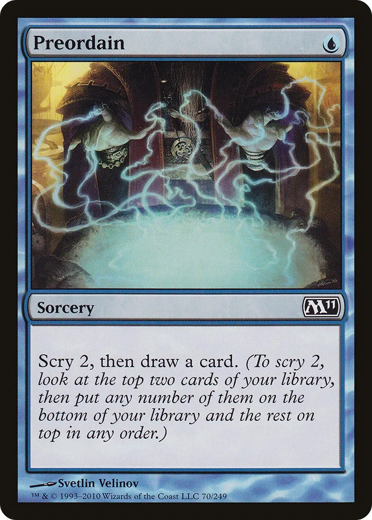 Preordain — Magic 2011 — Magic: The Gathering