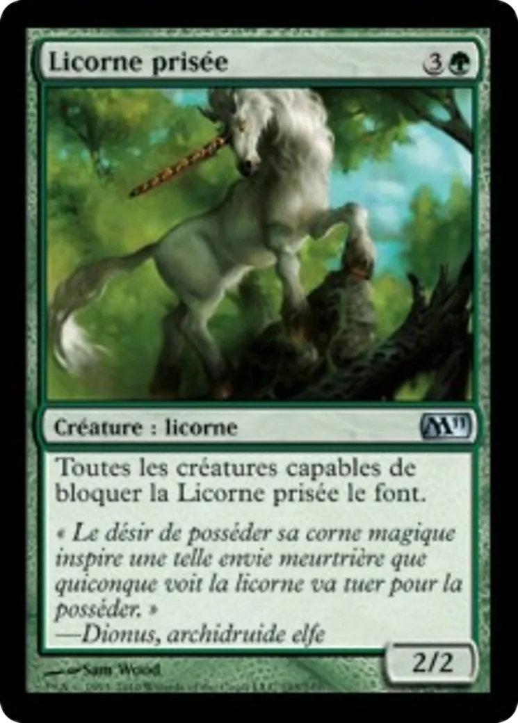 Licorne prisée — Magic 2011 — Magic: The Gathering