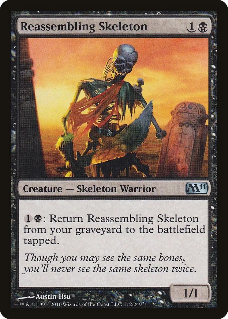 Reassembling Skeleton — Magic 2011 — Magic: The Gathering