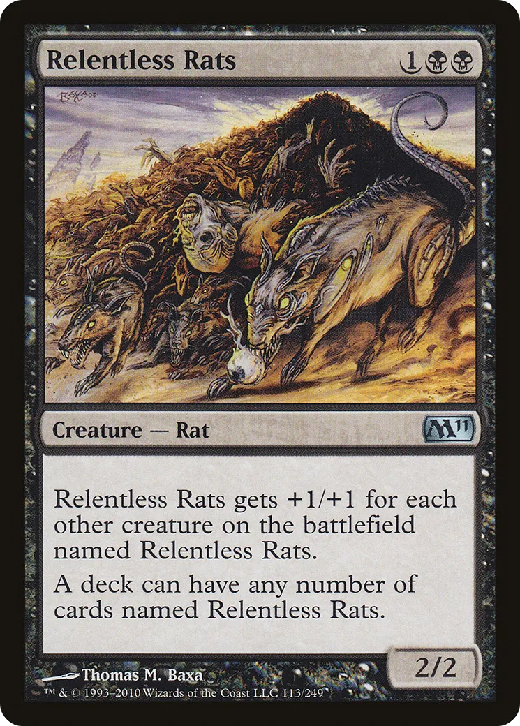 Relentless Rats — Magic 2011 — Magic: The Gathering
