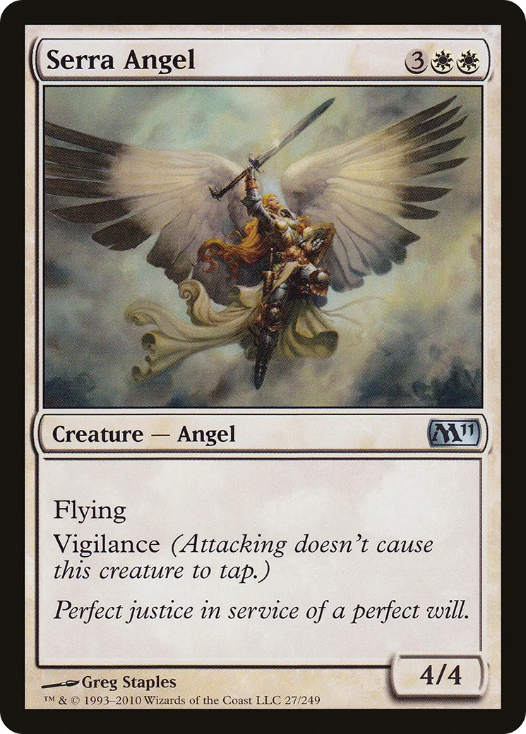 Serra Angel — Magic 2011 — Magic: The Gathering