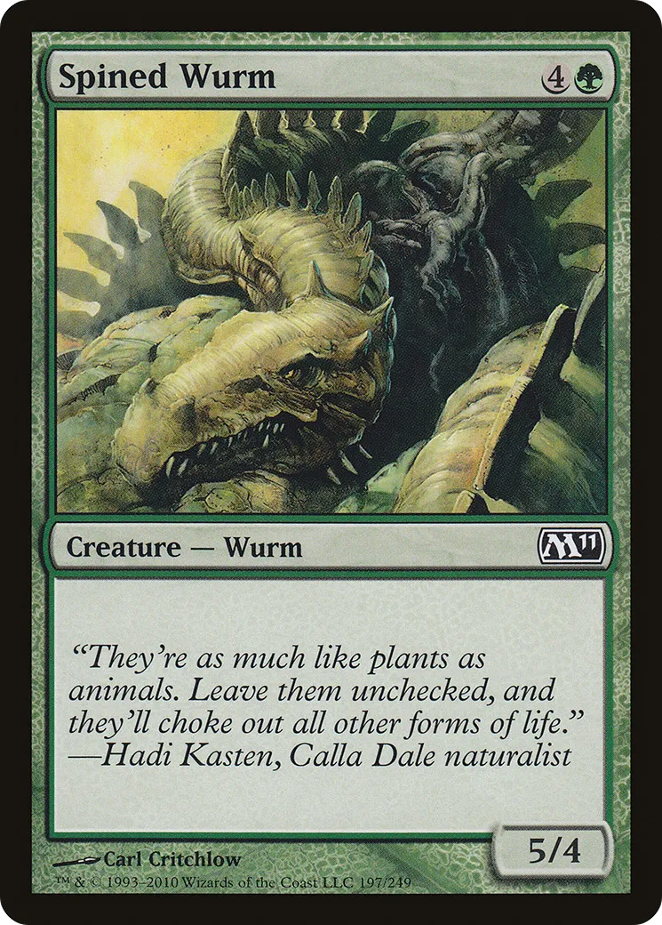 Spined Wurm — Magic 2011 — Magic: The Gathering