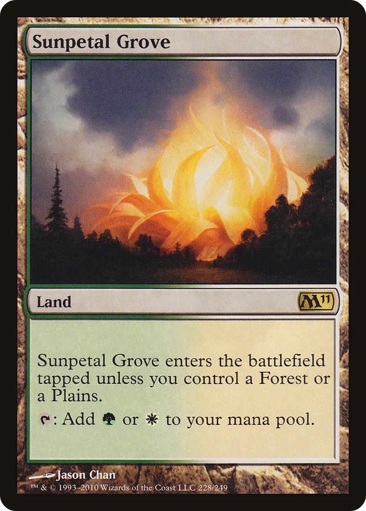 Sunpetal Grove — Magic 2011 — Magic: The Gathering